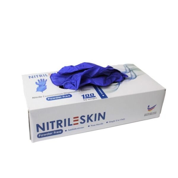 General Nitrile Blue Gloves (Powder Free), Medium Size -1000/cs